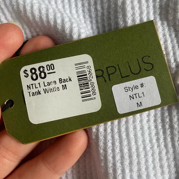 R & R Surplus White & Grey Knit Tank - Picture 4 of 6